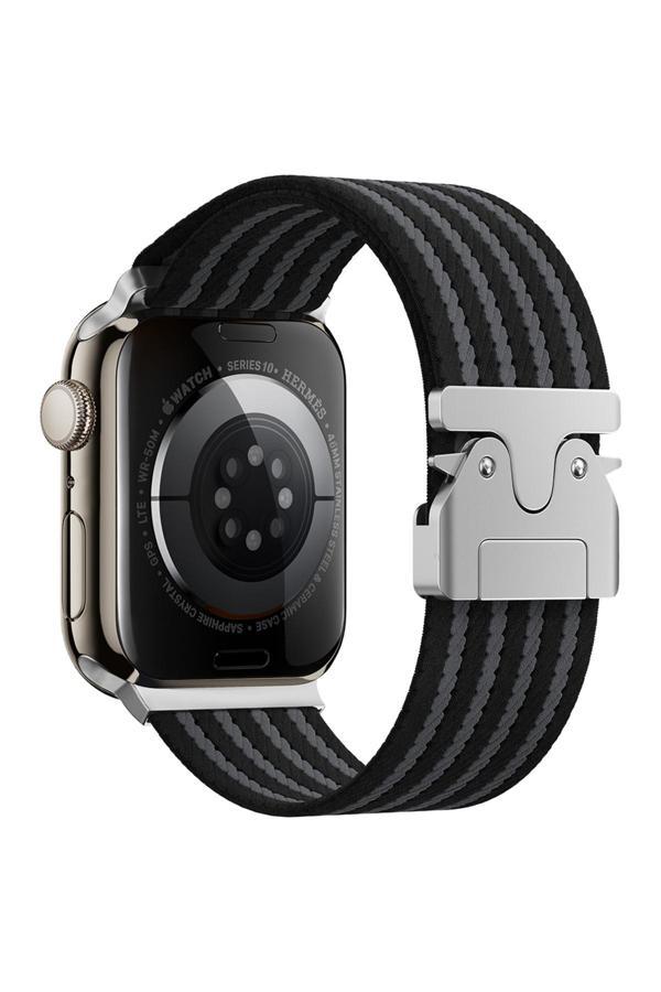 Zore Watch 44Mm Krd-133 Naylon Kumaş Hasır Örgülü Kordon - Siyah - Image 1