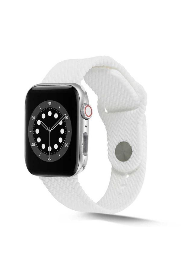 Kılıftech Watch 40Mm Krd-37 Uyumlu Zore Kordon-Beyaz - Image 1