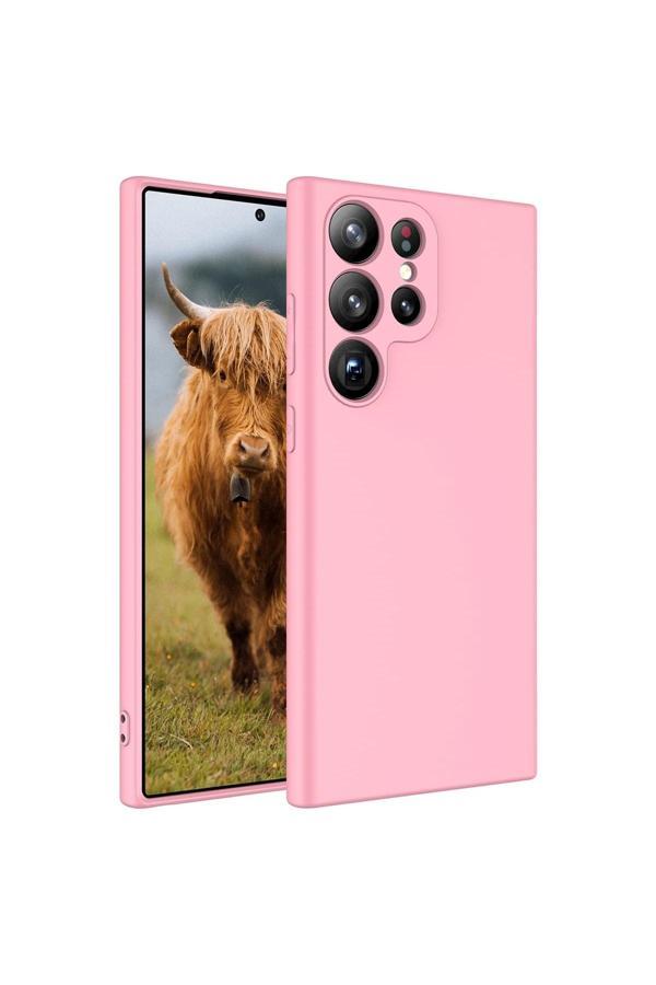 Kılıftech Galaxy S23 Ultra Uyumlu Zore Mara Lansman Kılıf-Pembe - Image 1