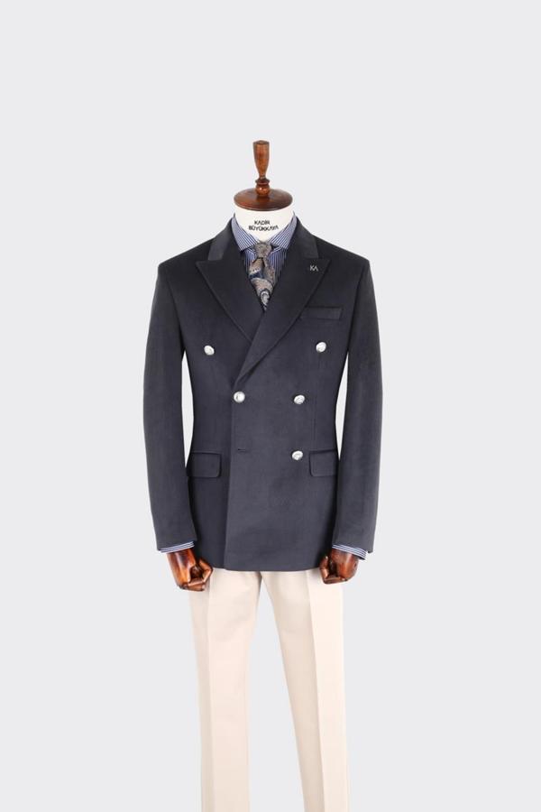 Erkek Kruvaze Ceket-KAX5855W - Image 1