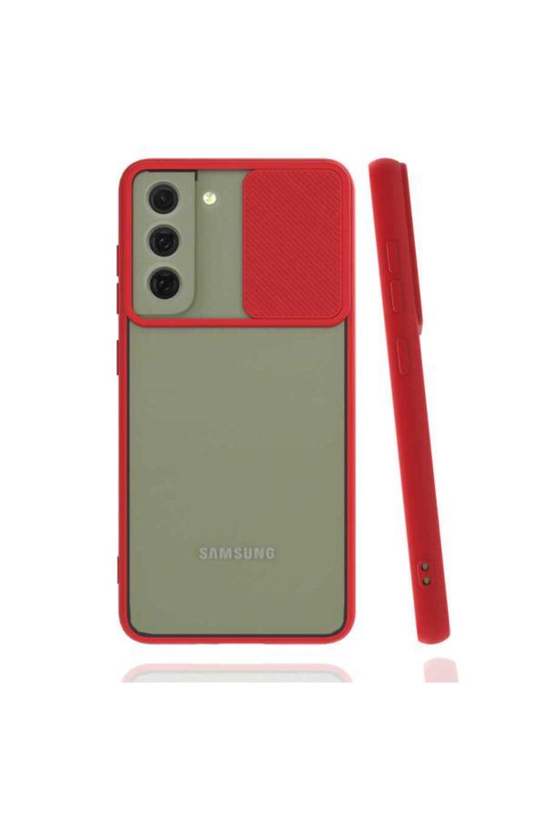 Kılıftech Galaxy S22 Uyumlu Zore Lnsm-İ Kılıf-Kırmızı - Image 1
