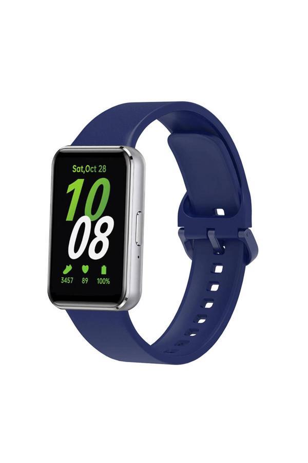 Göktuğ Aksesuar Galaxy Fit 3 Silikon Kordon Zore Krd-110 Strap Kayış-Lacivert - Image 1