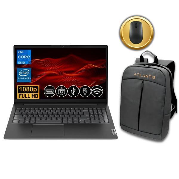 Lenovo V15  i7-13620H 40GB 2TB M.2 SSD 83A100QRTR ATL59  15.6" W11Pro Notebook & Mouse+Çanta - Image 1