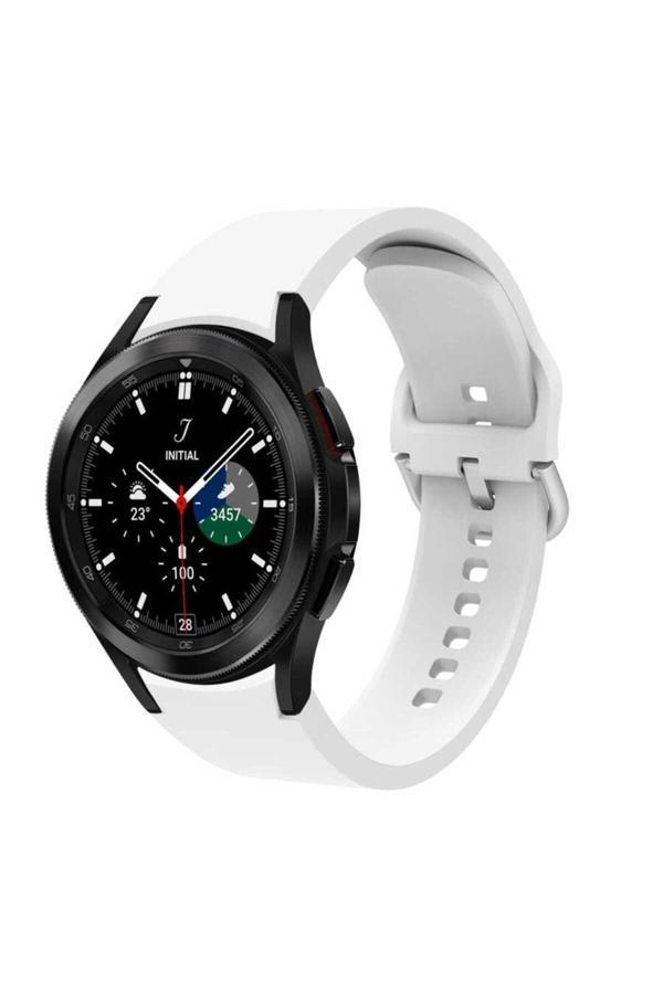 Kılıftech Galaxy Watch 4 Classic 42Mm Krd-50 Uyumlu Zore Kordon-Beyaz - Image 1