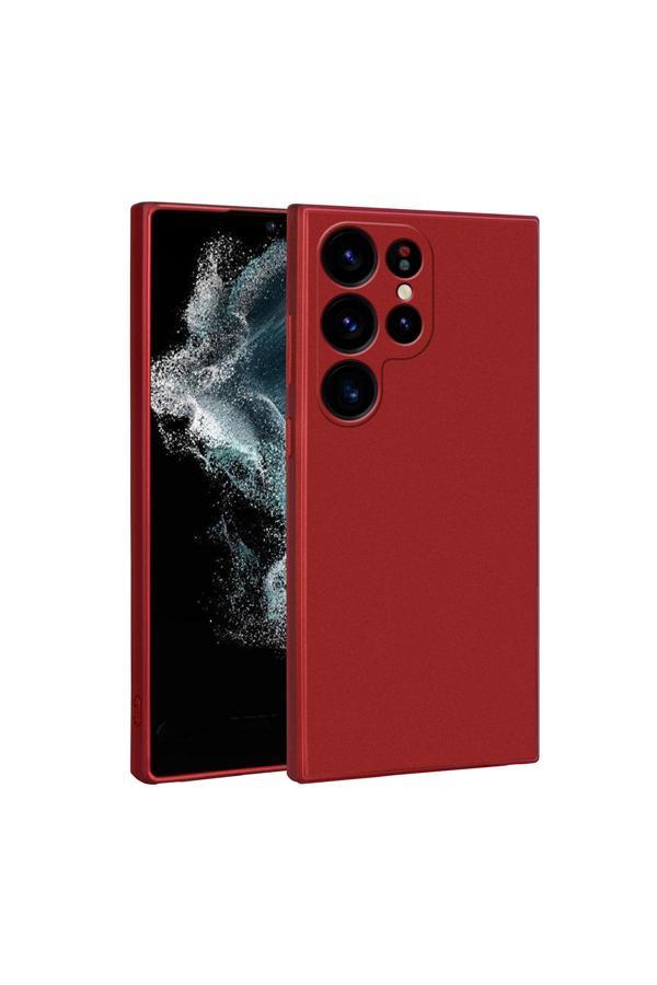 Kılıftech Galaxy S23 Ultra Uyumlu Zore Premier Silikon Kılıf-Kırmızı - Image 1