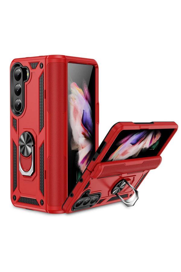 Kılıftech Galaxy Z Fold 5 Uyumlu Zore Vega Kılıf-Kırmızı - Image 1