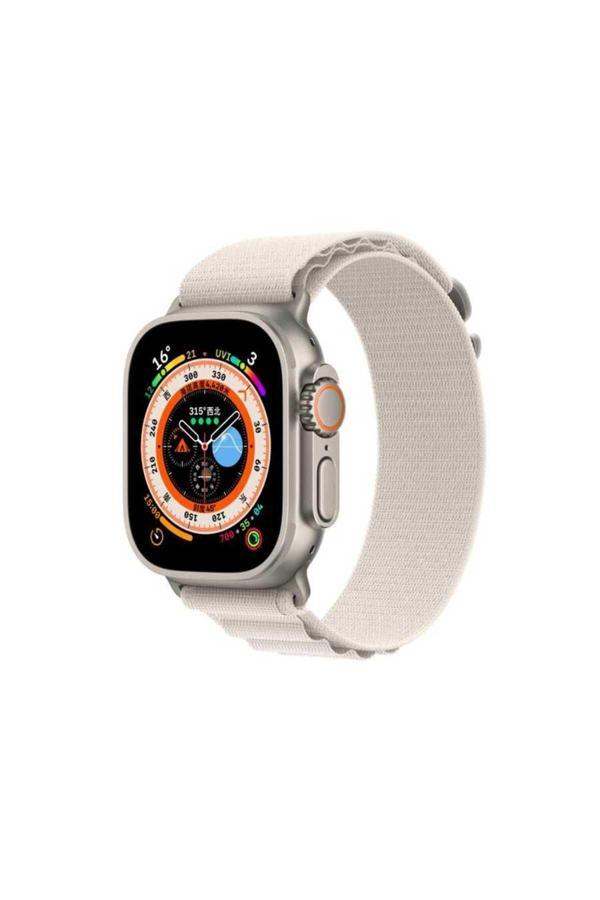 Kılıftech Watch 7 41Mm Uyumlu Krd-74 Hasır Zore Kordon-Beyaz - Image 1