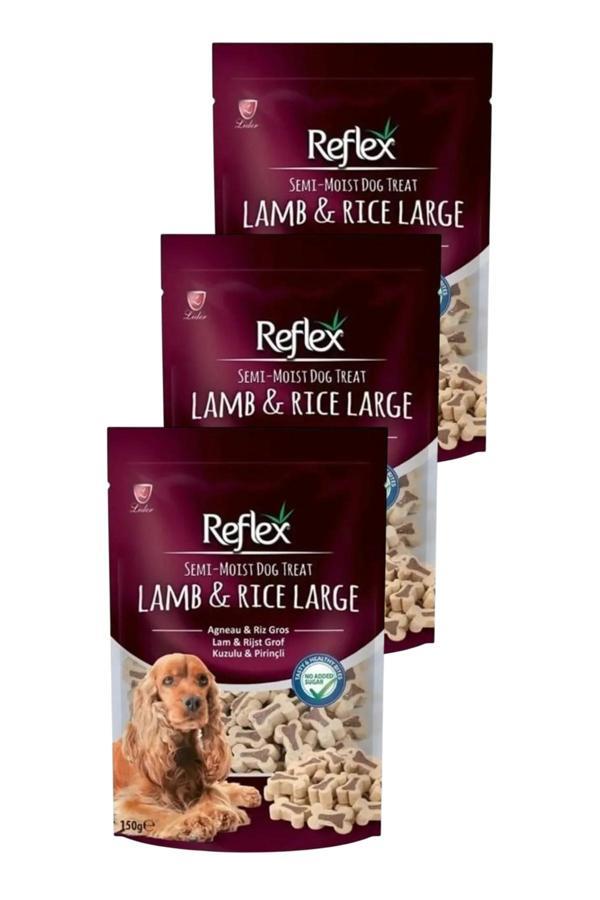 Semi Moist Kuzulu ve Pirinçli Large Yarı Yumuşak Köpek Ödül Maması 150 gr Üçlü Paket - Image 1