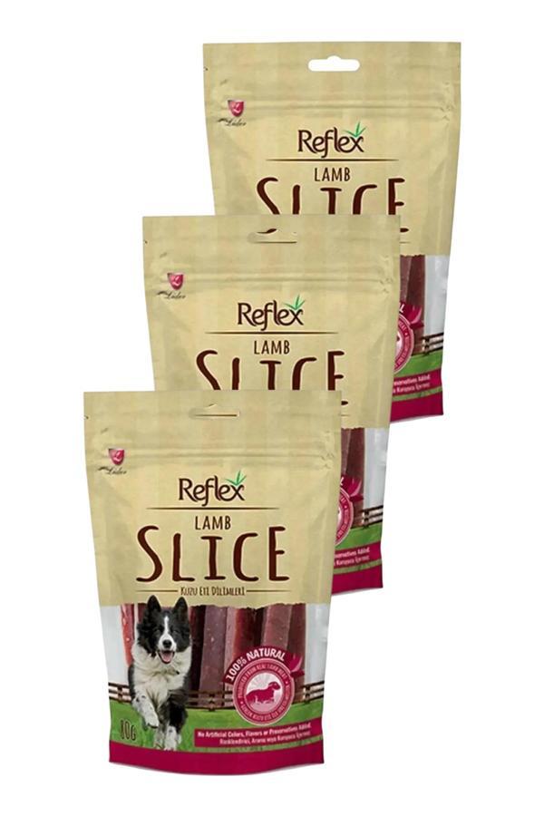 Slice Yumuşak Kuzu Eti Dilimleri Köpek Ödül Maması 80gr Üçlü Paket - Image 1