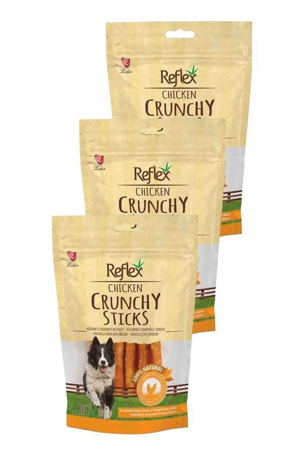 Crunchy Sticks Tavuklu Çıtır Köpek Ödül Çubukları 80gr Üçlü Paket - Image 1