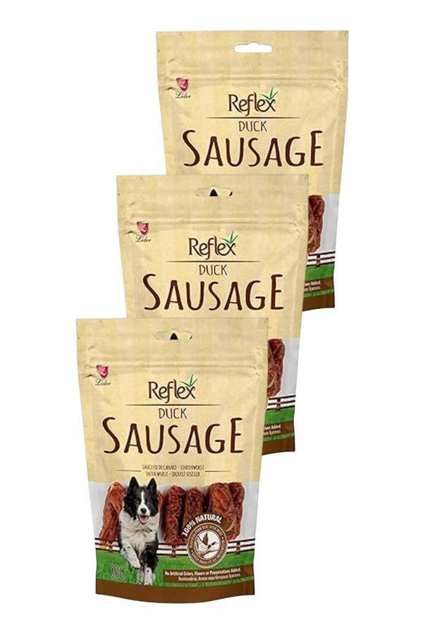 Sausage Ördekli Sosis Köpek Ödül Maması 80gr Üçlü Paket - Image 1