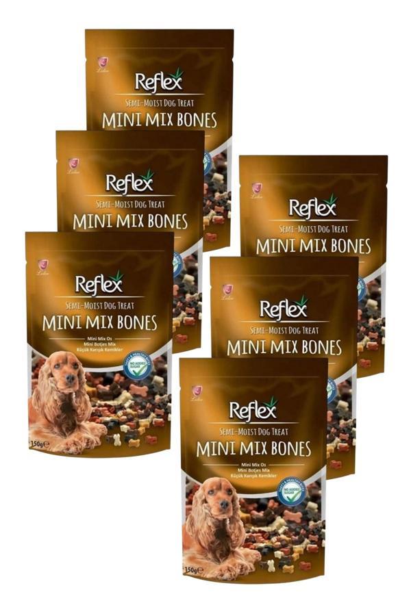 Semi Moist Küçük Karışık Kemikler Yarı Yumuşak Köpek Ödül Maması 150 gr Altılı Paket - Image 1