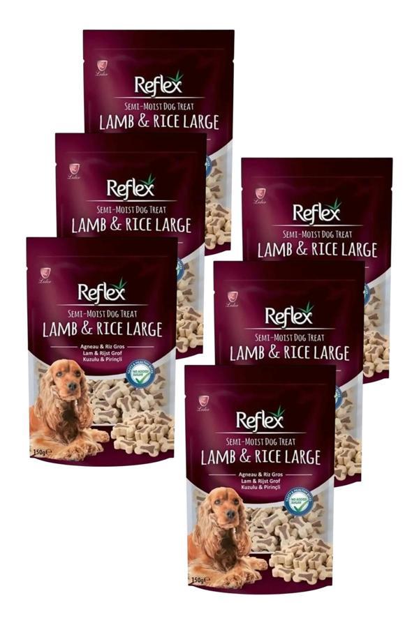 Semi Moist Kuzulu ve Pirinçli Large Yarı Yumuşak Köpek Ödül Maması 150 gr Altılı Paket - Image 1