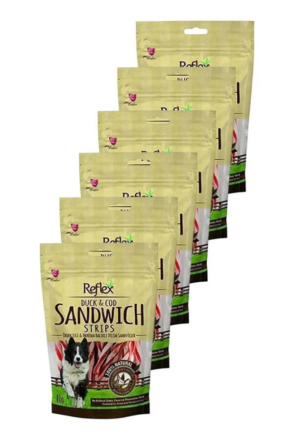 Ördekli Morina Balıklı Sandiviç Çubuk Köpek Ödül Maması 80gr Altılı Paket - Image 1