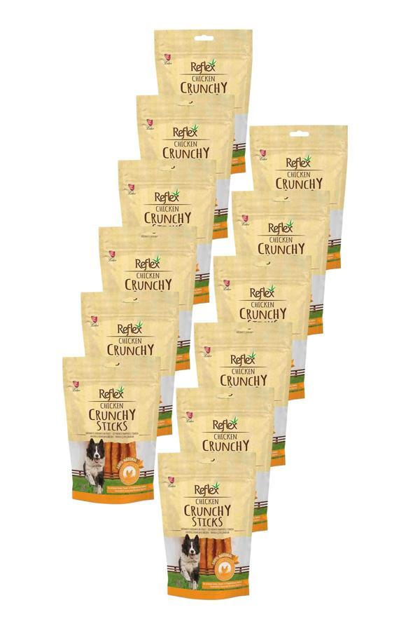 Crunchy Sticks Tavuklu Çıtır Köpek Ödül Çubukları 80gr Onikili Paket - Image 1