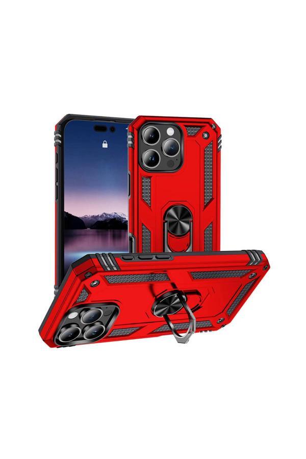 Kılıftech Apple İphone 16 Pro Kılıf Zore Vega Kapak-Kırmızı - Image 1