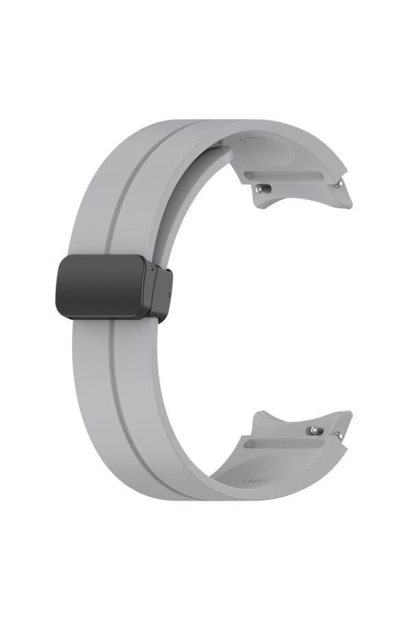 Kılıfda Kılıf Galaxy Watch 4 Classic 42Mm Uyumlu Krd-84 Uyumlu Zore Kordon-Gri - Image 1