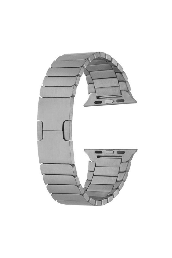 Lumena Watch Ultra 49Mm Uyumlu Krd-82 Metal Kordon Lumena Gri - Image 1