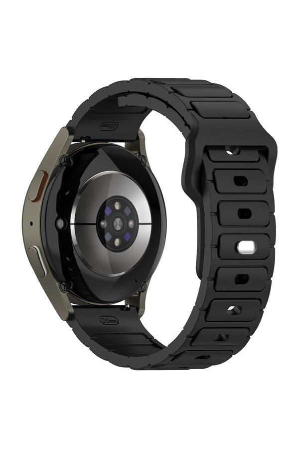 Fly Gifts Gear S3 Zore Krd-132 22Mm Silikon Kordon Strap Kayış - Siyah - Image 1