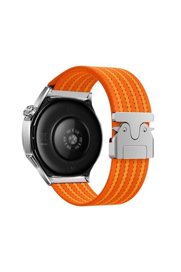 Fzd Global Amazfit Pace Fzd Krd-133 22Mm Naylon Kumaş Hasır Örgülü Kordon - Turuncu - Image 1