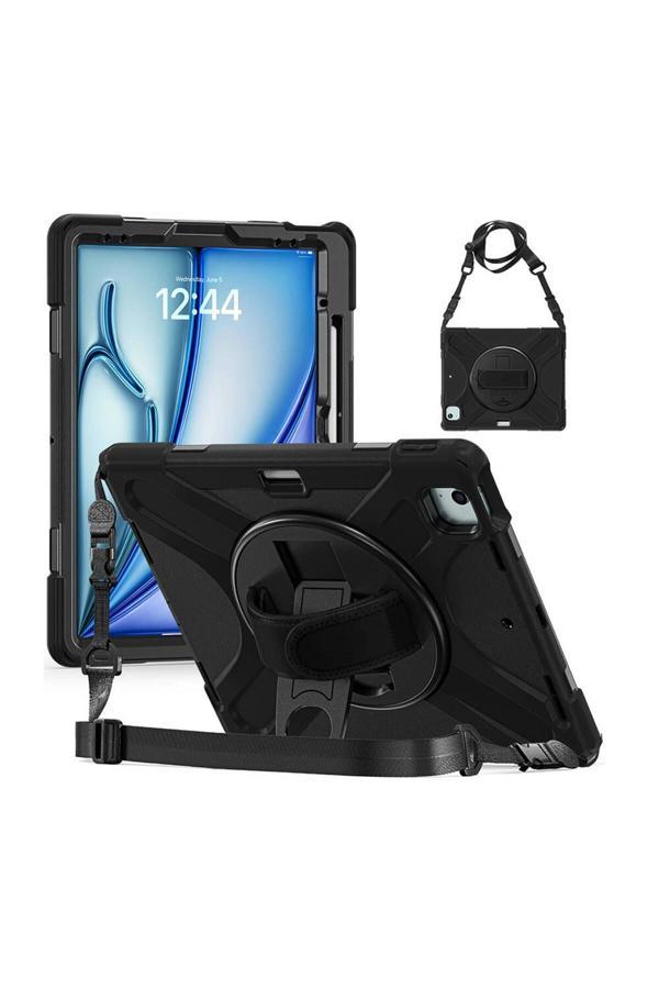 Kılıftech İpad Air 13 2025 M3 Zore Defender Tablet Silikon - Siyah - Image 1