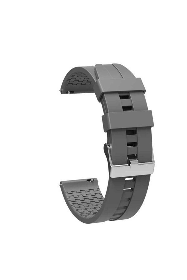 Riseofglc Galaxy Watch Active 2 40Mm Krd-23 20Mm Uyumlu Zore Kordon-Gri - Image 1