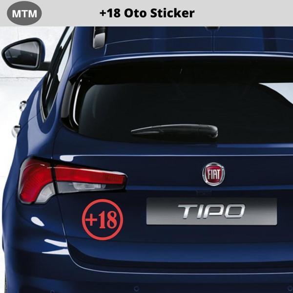 +18 Oto Sticker 10 CM - Image 1