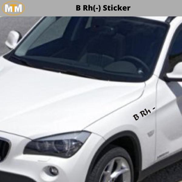 B Rh (-) Sticker - Image 1