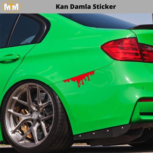 Kan Damla Oto Sticker 15 CM - Image 1