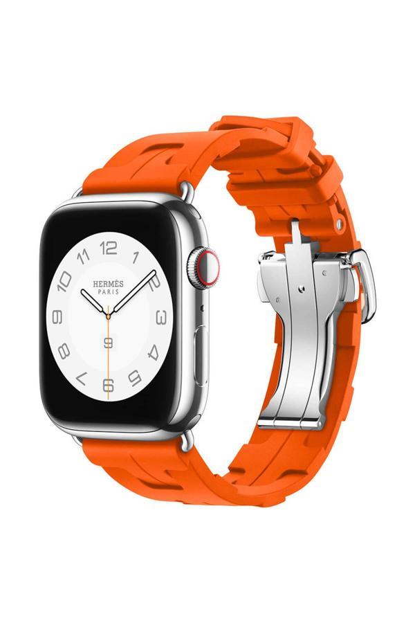 Kılıftech Watch 42Mm Spor Görünümlü Clo Krd-94 Silikon Kordon-Turuncu - Image 1