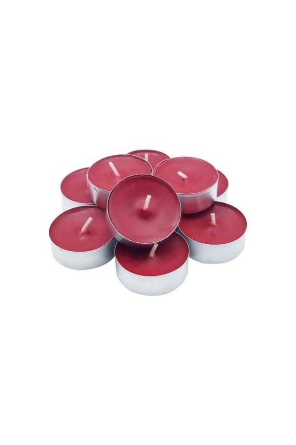 Kokusuz Mum Renkli Mum 8 li Tealight Mum Dekoratif Yuvarlak Mum - Image 1