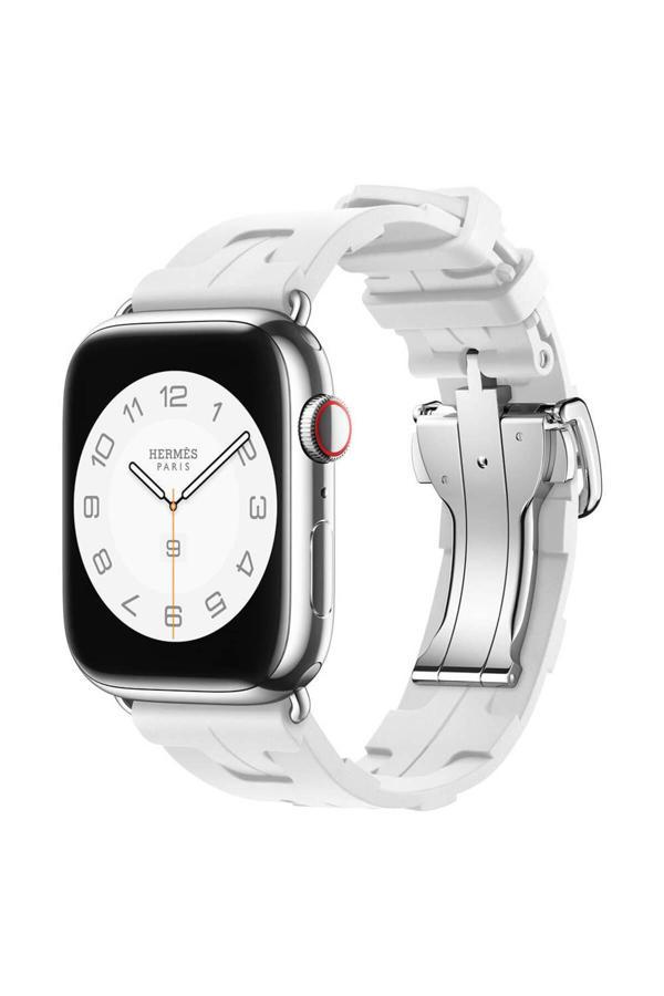 Kılıftech Watch 44Mm Spor Görünümlü Clo Krd-94 Silikon Kordon-Beyaz - Image 1