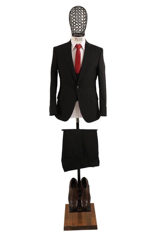 Yelekli Takım Elbise Slim Fit - Image 1