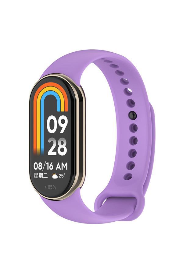 Zore Xiaomi Mi Band 9 Serisi Klasik Kordon Silikon Strap Kayış-Lila - Image 1