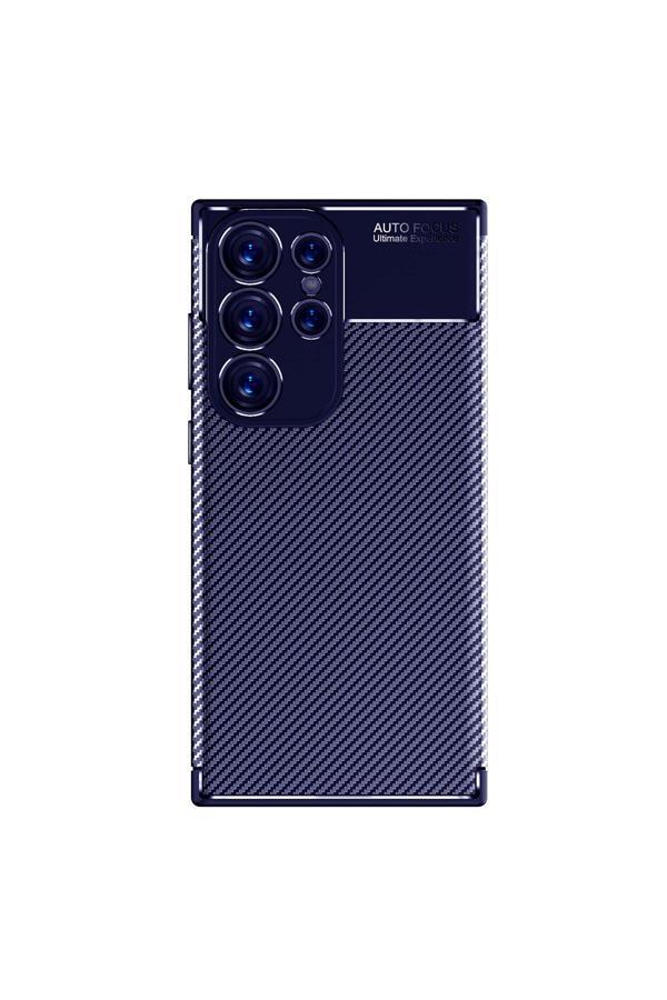 Kılıftech Galaxy S23 Ultra Uyumlu Zore Negro Silikon Kılıf-Lacivert - Image 1