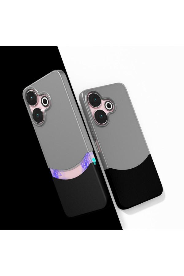 Kılıftech Redmi 13 4G Kılıf Mıknatıslı Kth Duble Kapak - Siyah - Image 1