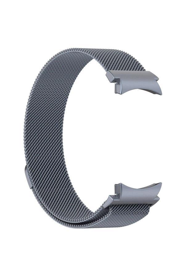 Safa Galaxy Watch 6 44Mm Uyumlu Krd-01 Metal Zore Kordon Gri - Image 1