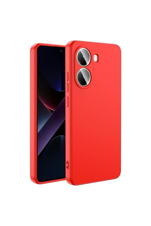 Kılıftech Poco X7 Pro Kılıf Kth Mara Lansman Kapak - Kırmızı - Image 1