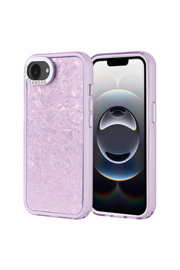 Kılıftech İphone 16E Kılıf Taşlı Tasarımlı Kth Kapi Kapak - Lila - Image 1