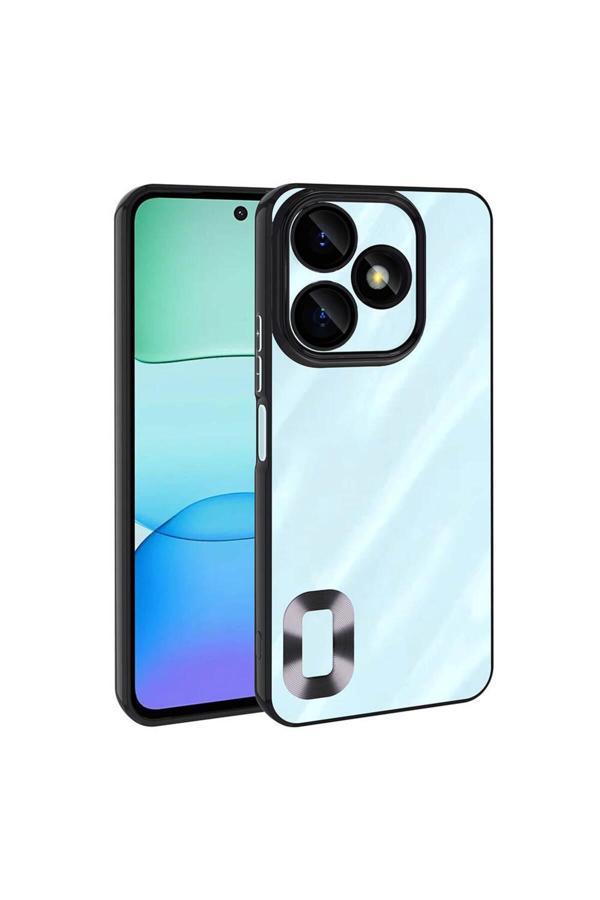 Kılıftech Xiaomi Redmi 13 4G Kılıf Kamera Korumalı Logo Gösteren Zore Omega Kapak-Siyah - Image 1