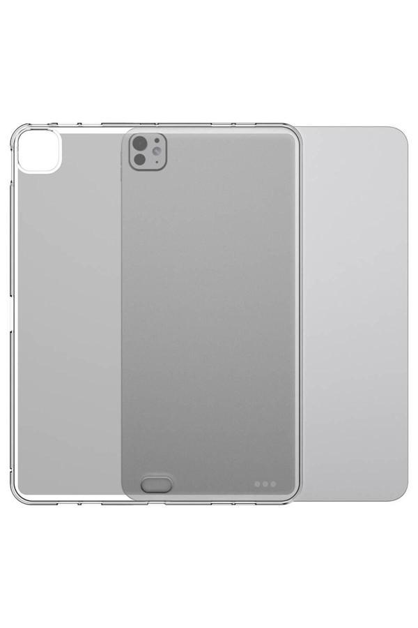Gng Home İpad Pro 11 2024 Kılıf Zore Tablet Süper Silikon Kapak - Şeffaf - Image 1
