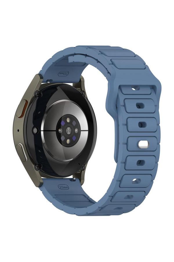 Kılıftech Huawei Gt2 46Mm Zore Krd-132 22Mm Silikon Kordon Strap Kayış - Mavi - Image 1