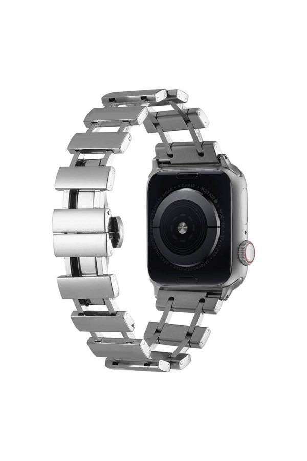 Kılıftech Watch 44Mm Clo Krd-96 Metal Kordon-Gümüş - Image 1