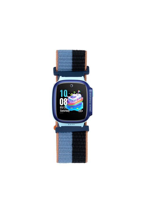 Riseofglc Huawei Watch Gt5 Pro 42Mm Zore Krd-03 Çocuklara Özel Hasır Kordon - Mavi-Siyah - Image 1