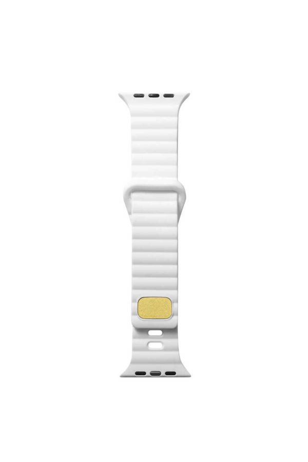 Zeyline Watch 7 45Mm Uyumlu Krd-73 Uyumlu Zyl Kordon Beyaz - Image 1