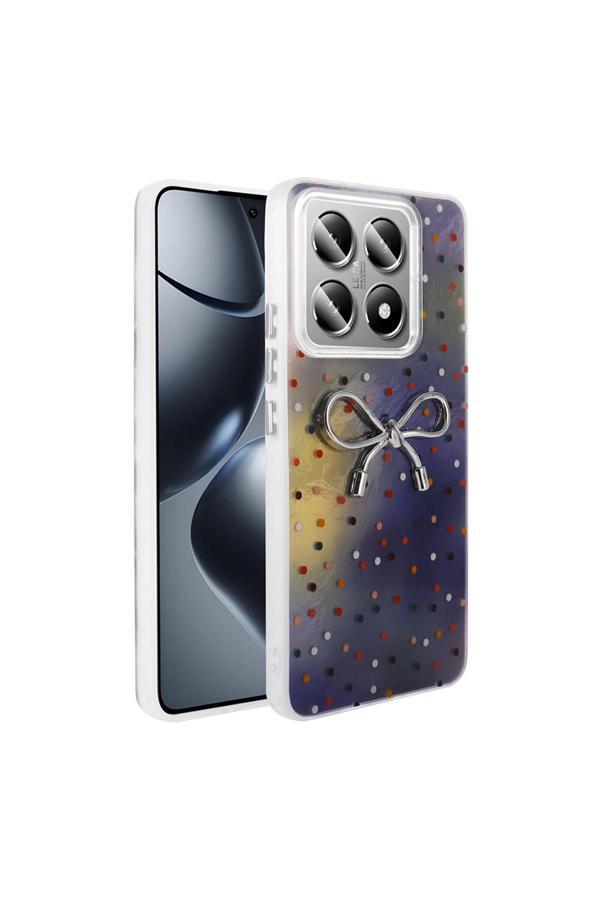Zore 14T Pro Kılıf Kamera Korumalı Figürlü Zore Ponti Silikon Kapak - Lila - Image 1