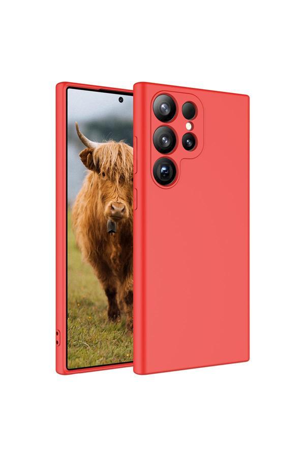 Zore Galaxy S25 Ultra Uyumlu Kılıf Zore Mara Lansman Kapak-Kırmızı - Image 1