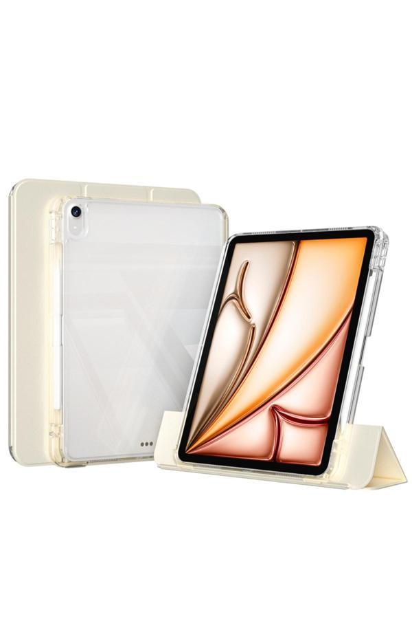 Nüanstek İpad Air 11 2024 Kılıf Magnetik Ayrılabilen Airbagli Zore Sliding Tablet Kılıfı - Gold - Image 1
