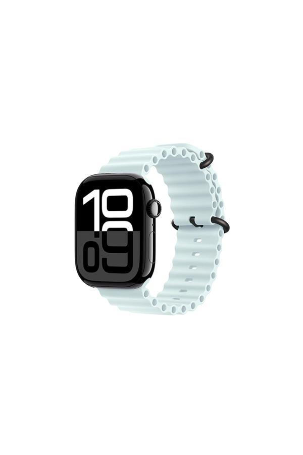 Zore Watch 10 42Mm Uyumlu Krd-75 Silikon Kordon-Buz Mavisi - Image 1