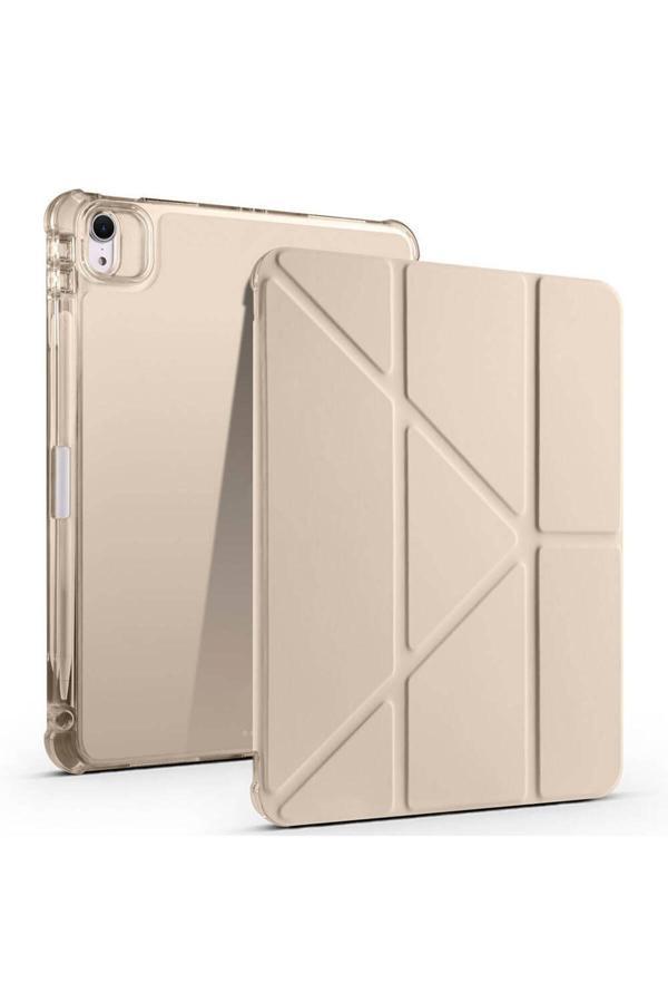 Zore İpad Air 11 2025 M3 Kılıf Zore Tri Folding Kalem Bölmeli Standlı Kılıf - Gold - Image 1